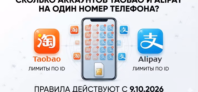 Сколько аккаунтов Taobao и Alipay: лимиты по ID/телефону и правила 9.10.2026 Сколько аккаунтов Taobao и Alipay: лимиты по ID/телефону и правила 9.10.2026